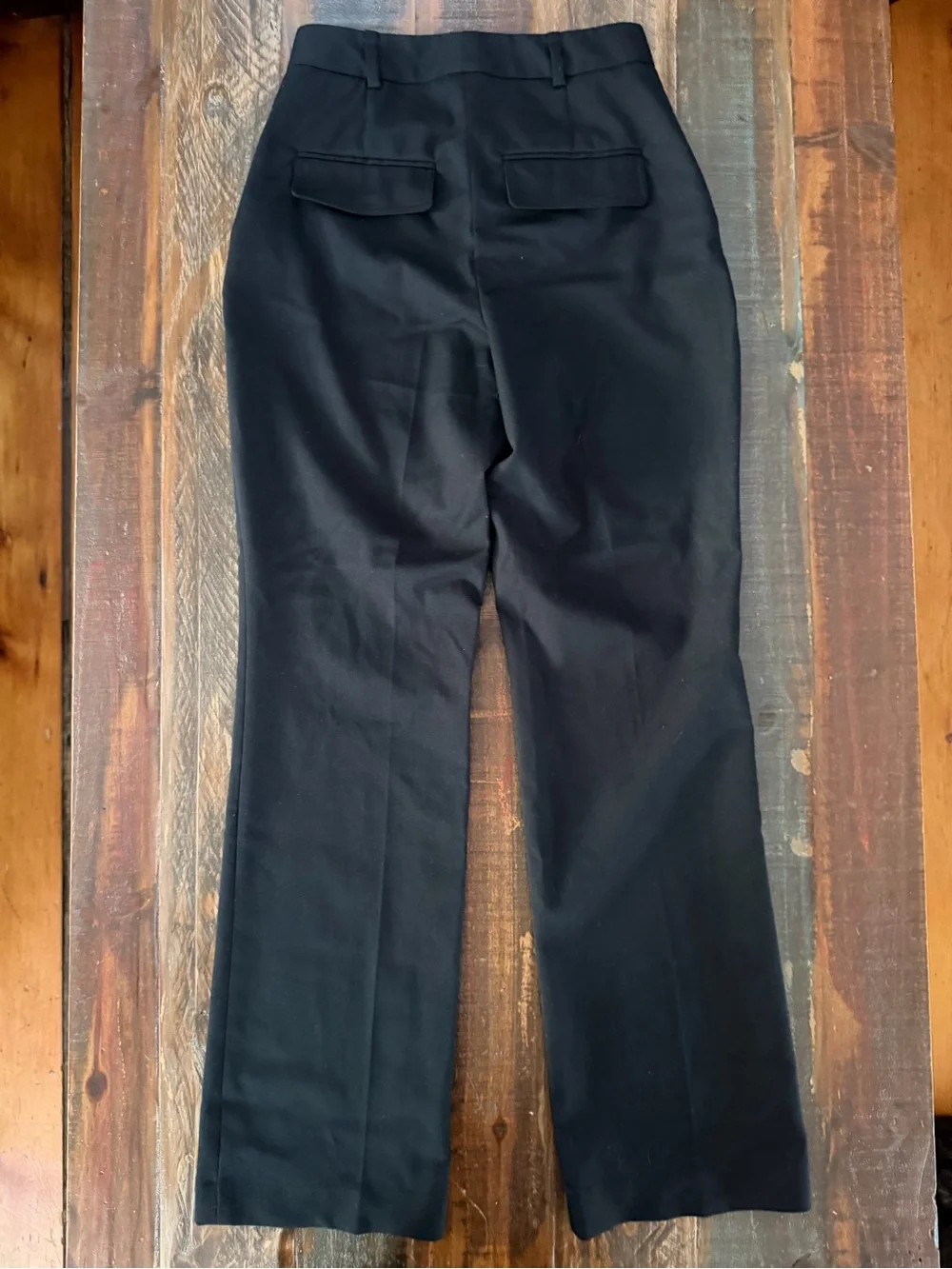 Zara Women’s XS Black High Waisted Straight Leg Dress Pants Trousers | SKU 0375